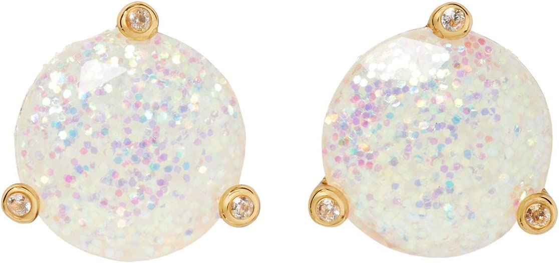Kate Spade Sparkling Round Opaque Pearl Earrings
