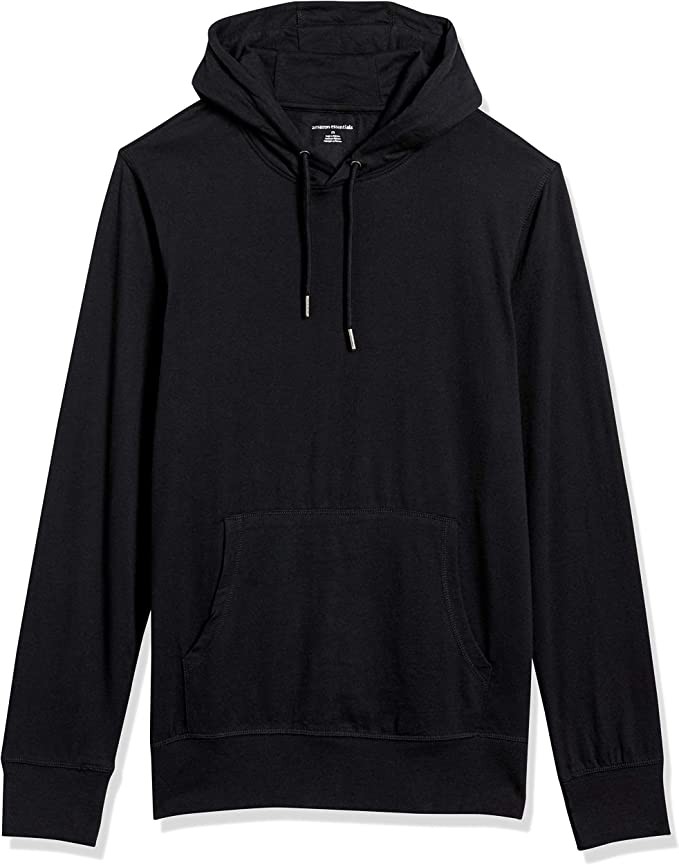 Amazon Essentials Men's Lightweight Jersey Pullover Hoodie